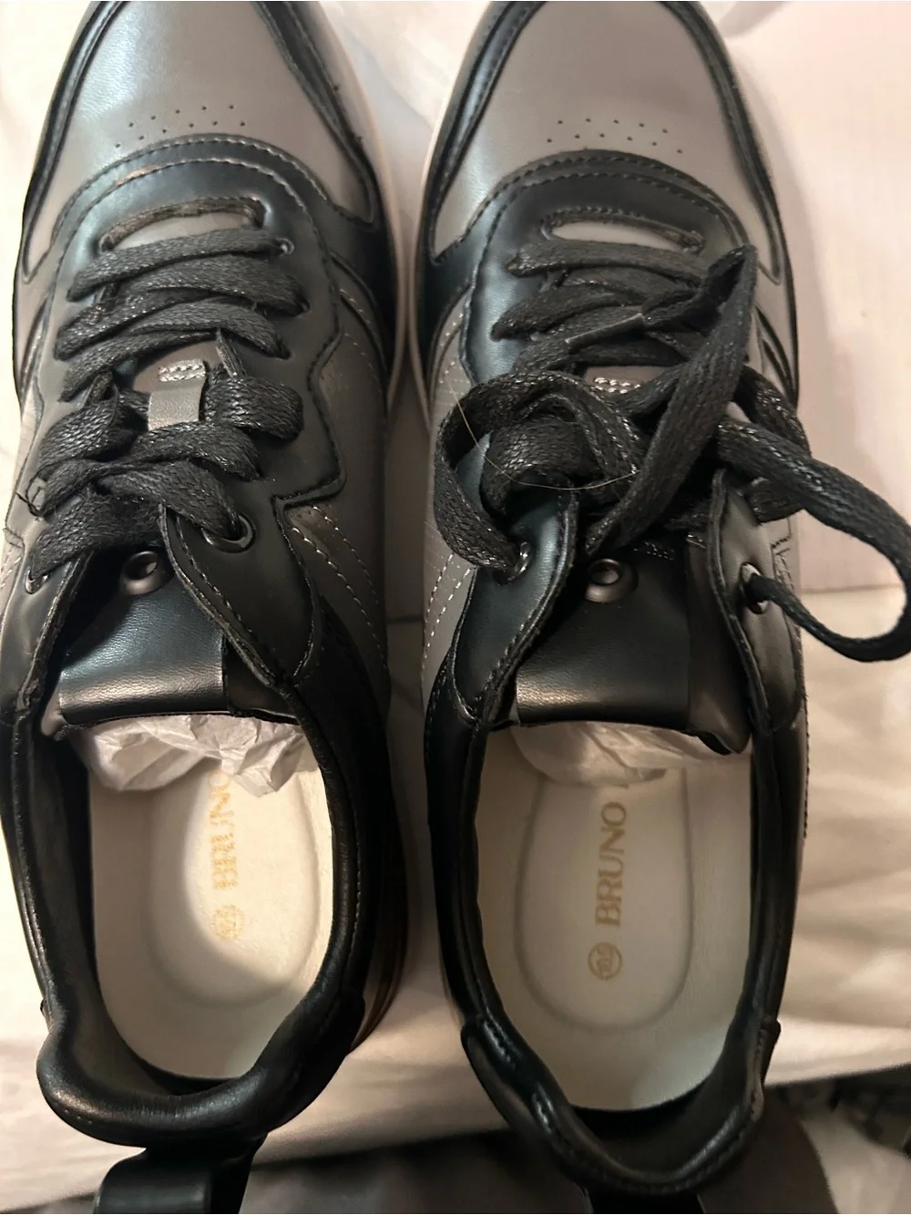 Bruno Marc Men’s Black Derby Shoes